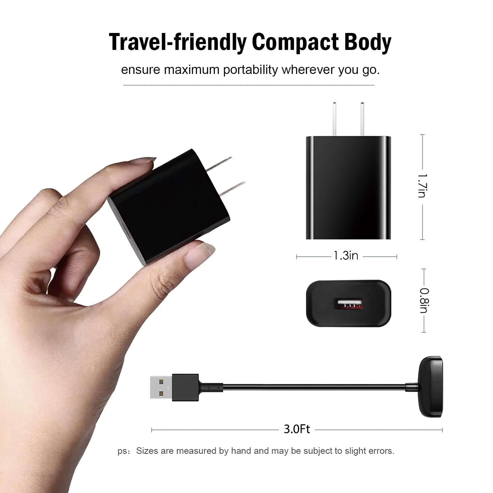 Replacement Wall Charger For Fitbit Luxe Fitbit Charge 5, Fitbit Charge 6, For Fitbit Luxe Fitness Tracker Fb422/Charge 5 Advanc