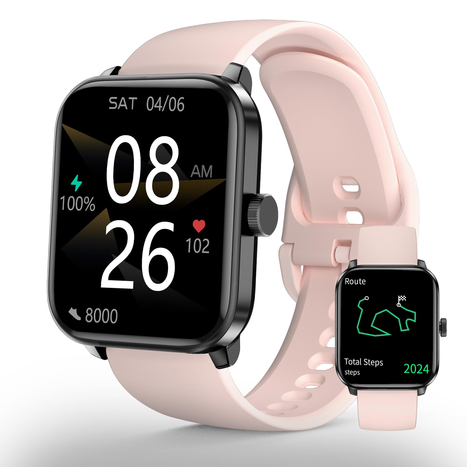 Smart Watch For Women(Answer/Make Call), 2025 New Smartwatch 1.83 '' Hd Fitness Watch With Gps Built-In, 100+ Sport Modes, Heart