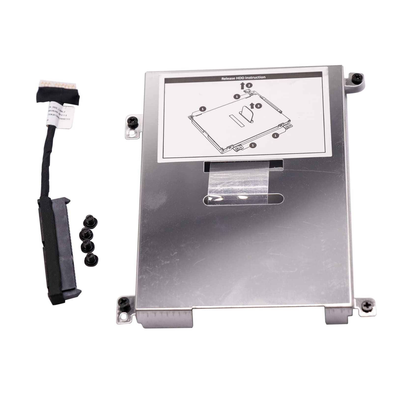 Bestparts Hard Drive Hardware Kit Secondary Hdd Caddy Bracket W/Screws Cable Replacement For Hp Zbook 17 G3 G4 848351 001 Not Fo