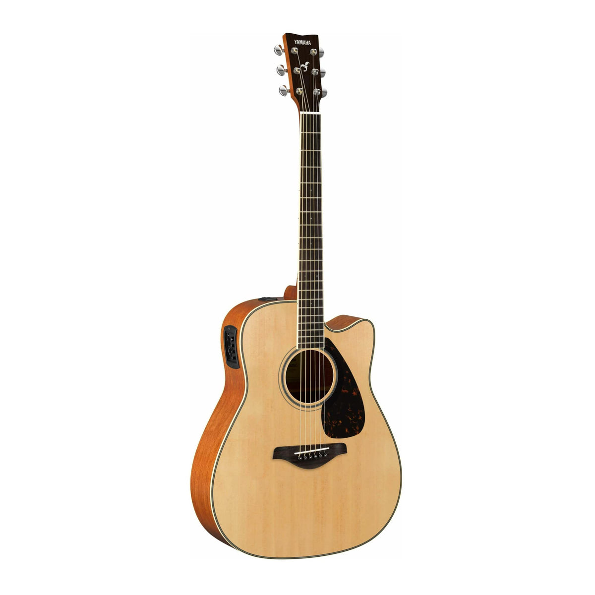 Yamaha Fgx820C Solid Top Cutaway Acoustic Electric Guitar, Natural