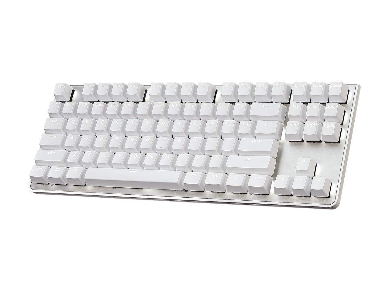G.Skill Usb Km360 Professional Tenkeyless Mechanical Keyboard, Cherry Mx Red, Abs Dual Injection Keycap, (White)