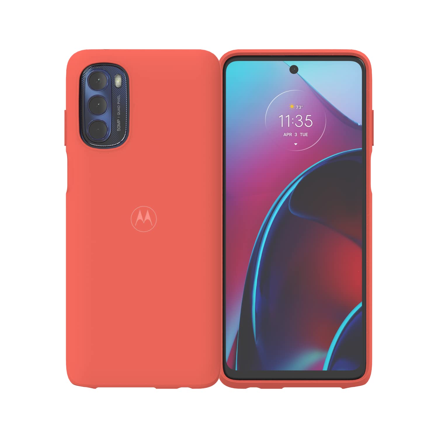 Motorola Moto G Stylus (2022) Protective Case  Precision Fit, Stylish Shock Absorbing Phone Cases   Living Coral [Not For 2022 G