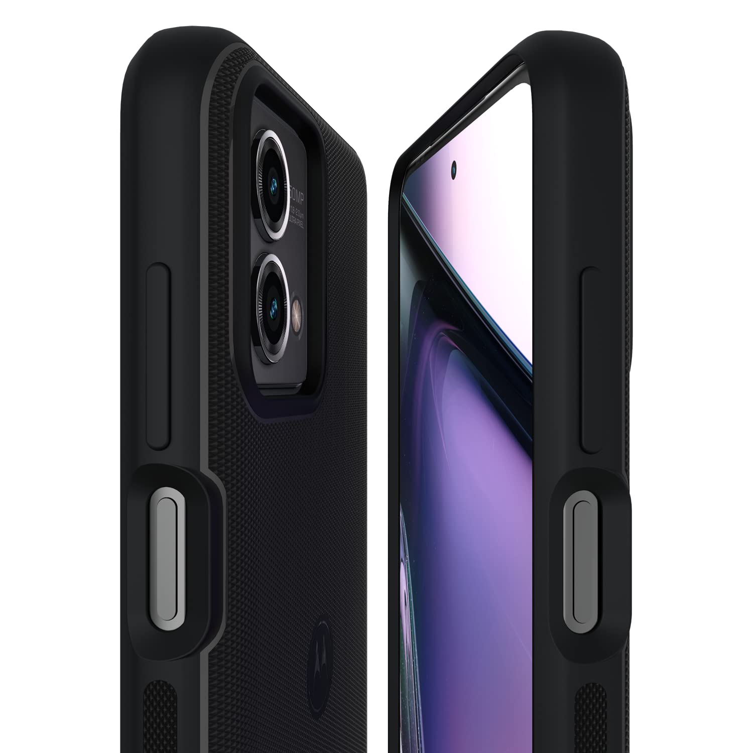 Motorola Moto G Stylus 5G (2023) Textured Protective Case  Black   Precision Fit Shock Absorbing Cases For Enhanced Phone Grip,