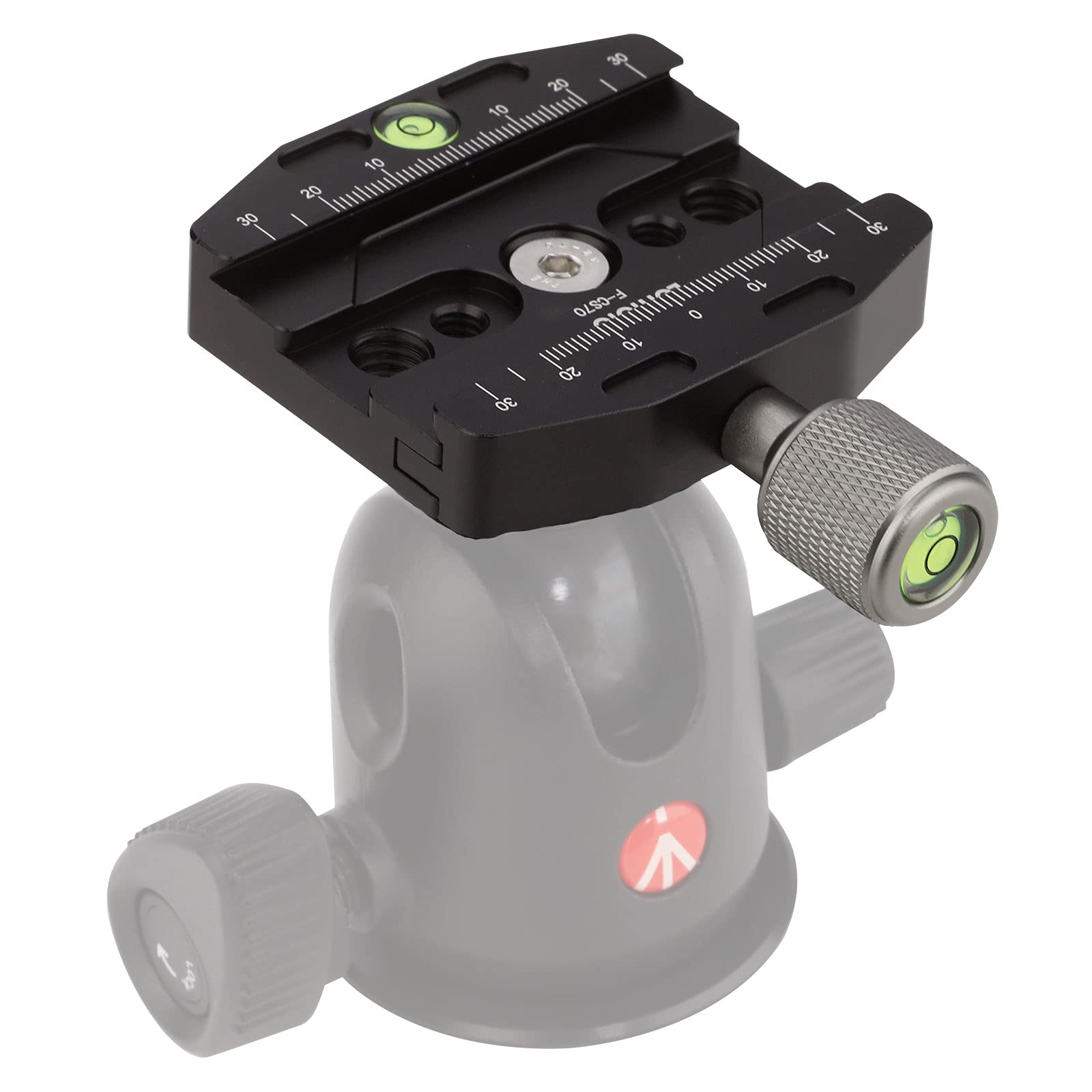 Replace Adapter With 70Mm Arca Swiss Compatible Quick Release Clamp For Manfrotto Rc2 Standard Tripod Ball Head Clamp Replacemen