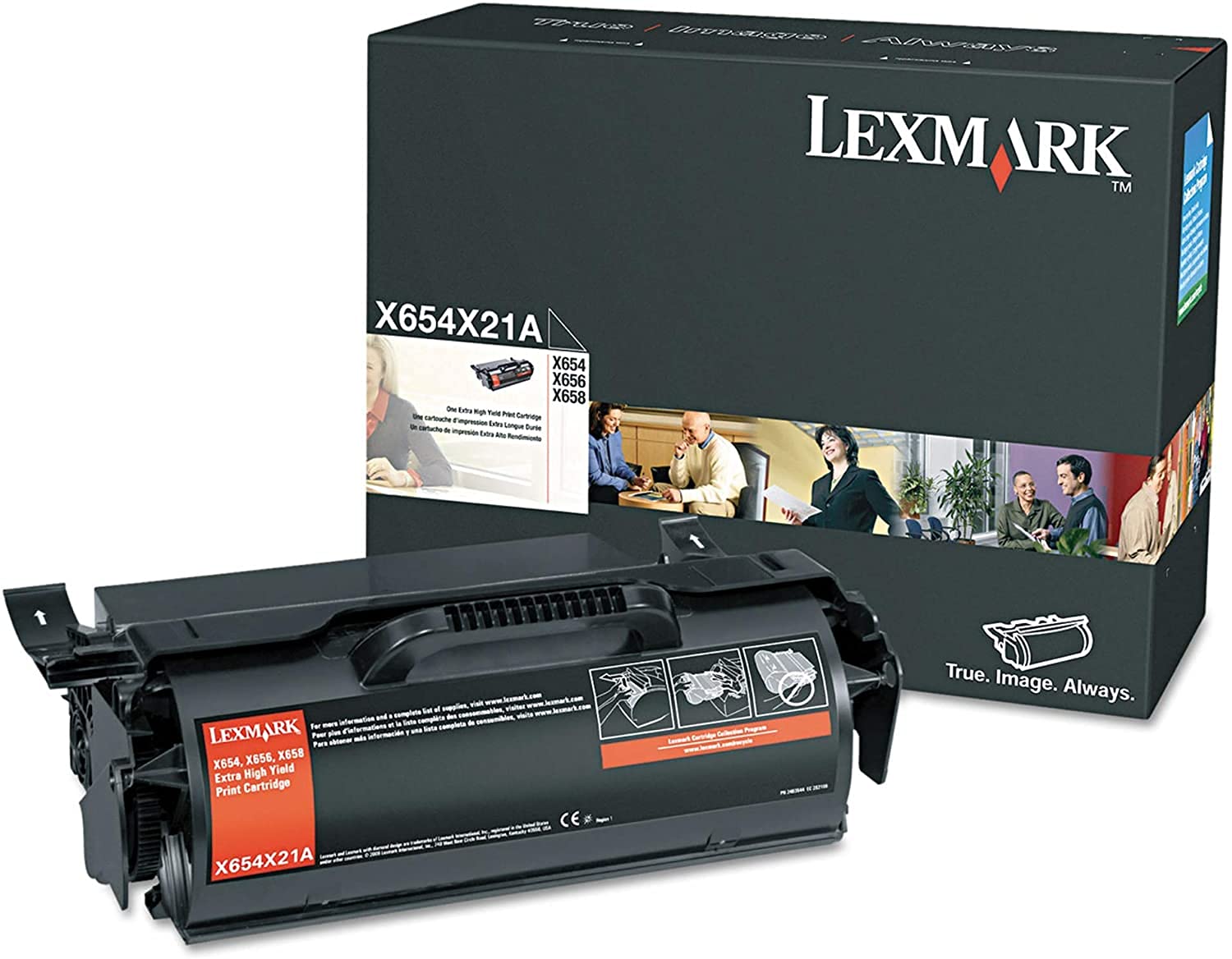 Lexmark X654X21A X654X21A Extra High Yield Toner, 36,000 Page Yield, Black