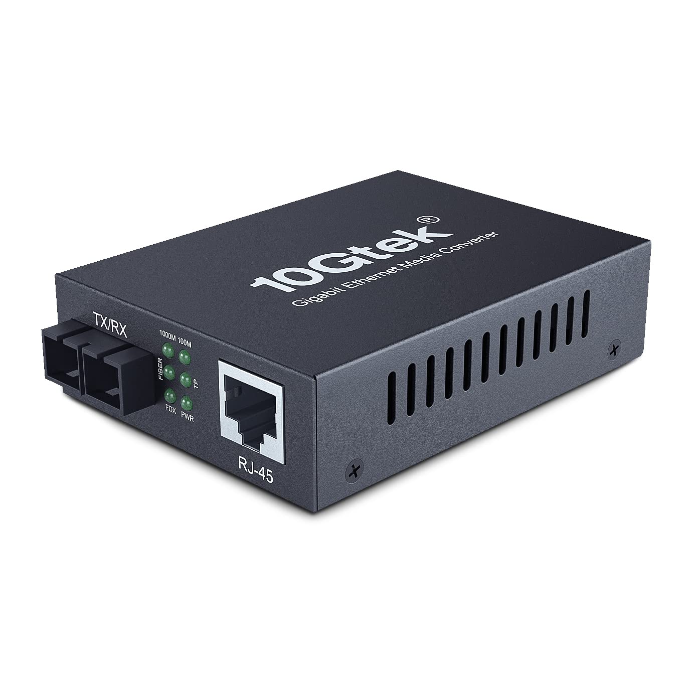 Gigabit Sc To Rj45 Fiber Media Converter, Multimode Fiber To Ethernet Converter, 10/100/1000Mbps Rj45 Port To 1000Mbps Multi Mod