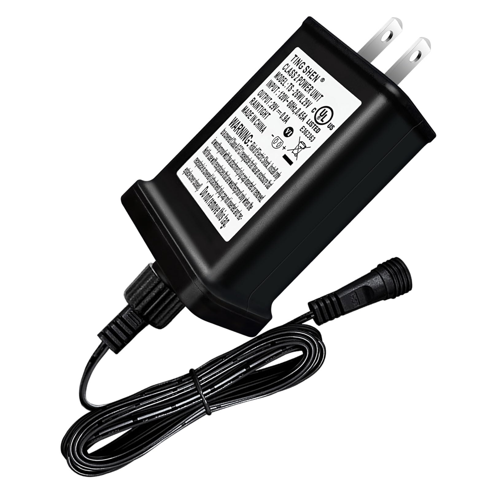 Nehbujin Led Transformer 29V 26W Led Power Supply Model Ts 26W29V Replacement Parts Ip44 Us Plug Adapter, Seasonal Use Led Drive