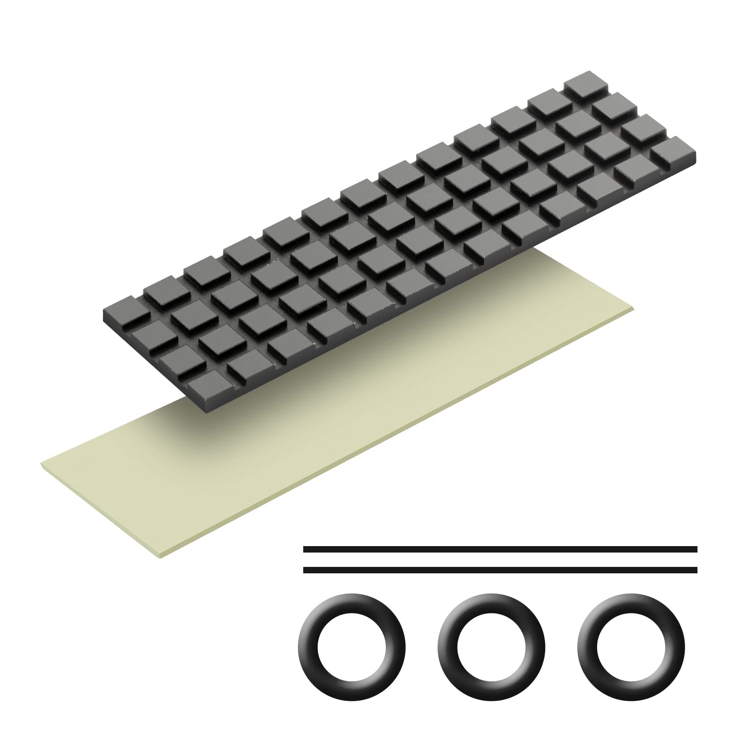 Nvme M.2 Heatsink Ssd Heatsink: Graphite Covered Pure Copper Heatsink Thermal Pad For 2280 Ngff M.2 Ssd Laptop Ps5 (70X20X2Mm)