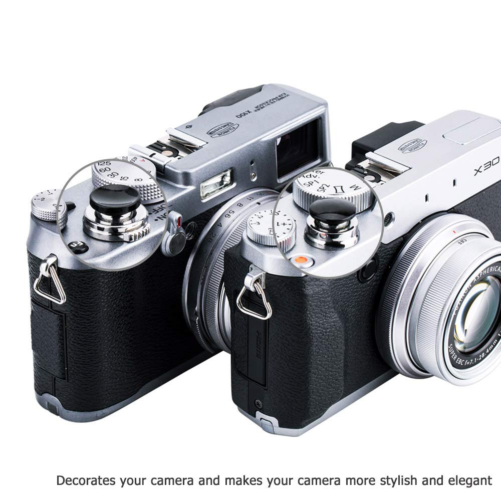Jjc 2-Pack Camera Soft Shutter Release Button For Fuji Fujifilm X-T50 X-T30 X-T20 X-T10 X-T4 X-T3 X-T2 X-Pro3 X100Vi X100V X100F