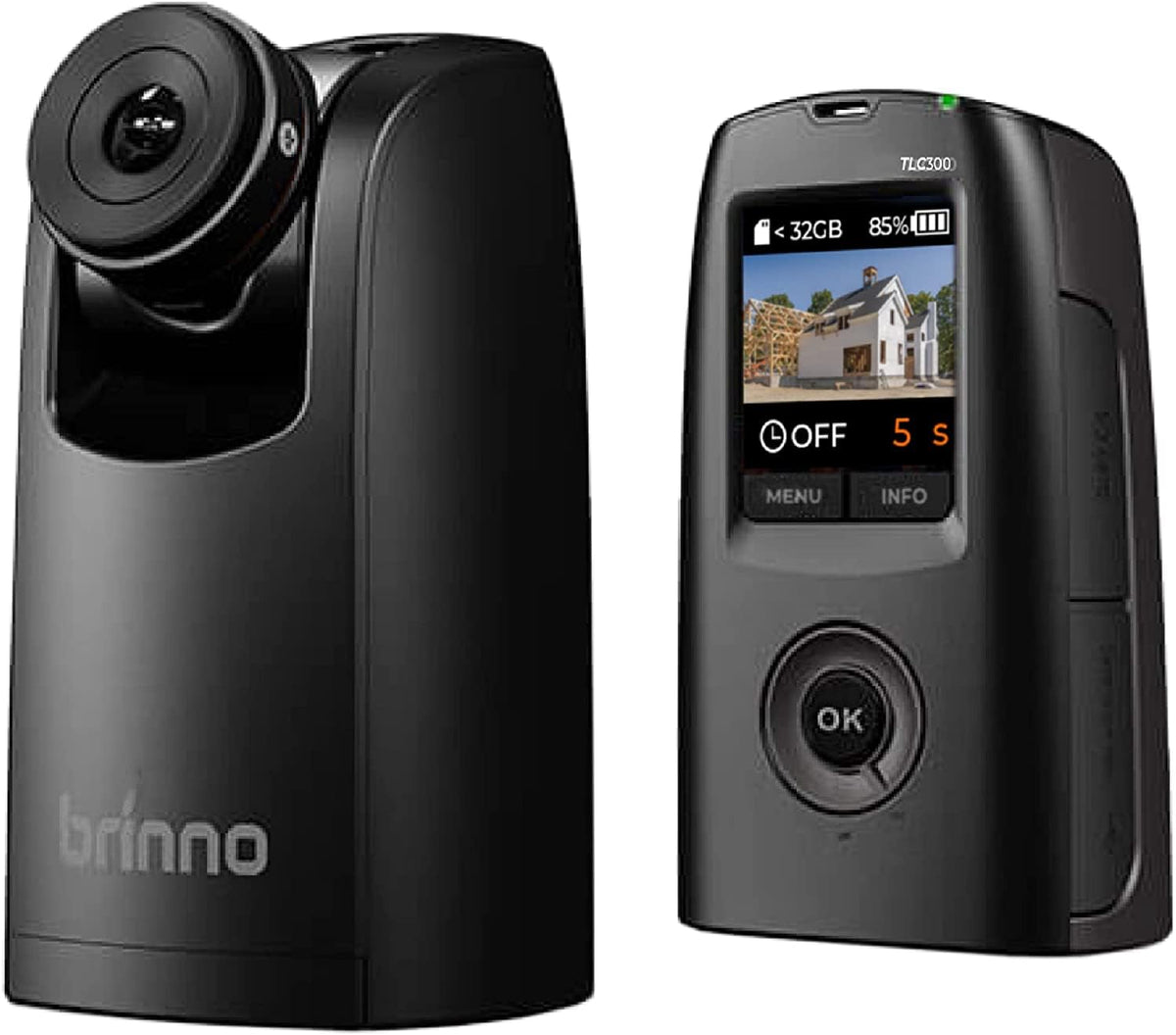Brinno Time Lapse Camera Tlc300, 2023 Timelapse Camera Outdoor Construction & Indoor Use, Professional Hdr Fhd1080P With Lcd Screen, Extended Battery Life