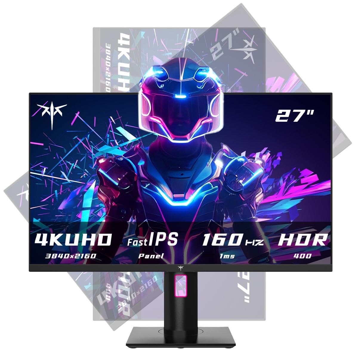Ktc 27 Inch 4K Gaming Monitor, Uhd 160Hz/144Hz 1Ms Fast Ips Monitor, Freesync/G Sync, Hdr400, 132% Srgb, Hdmi Displayport, Vesa,
