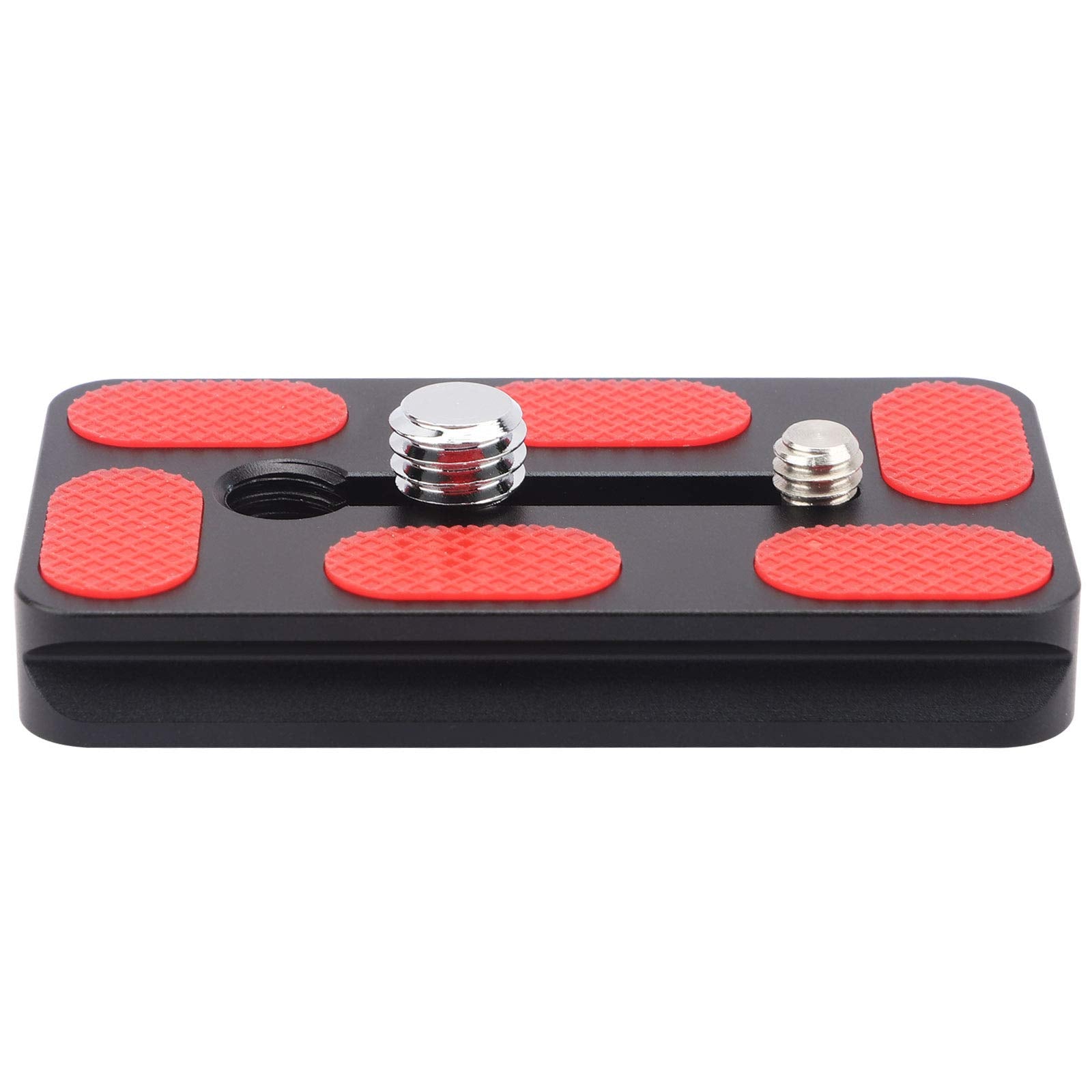 Haoge Qr 70S Tripod Arca Plates 70Mm Universal Arca Swiss Quick Release Plate For Tripod Ball Head With Hand Adjustable Stainless Steel Screw Of 1/4' And 3/8' (New Version)