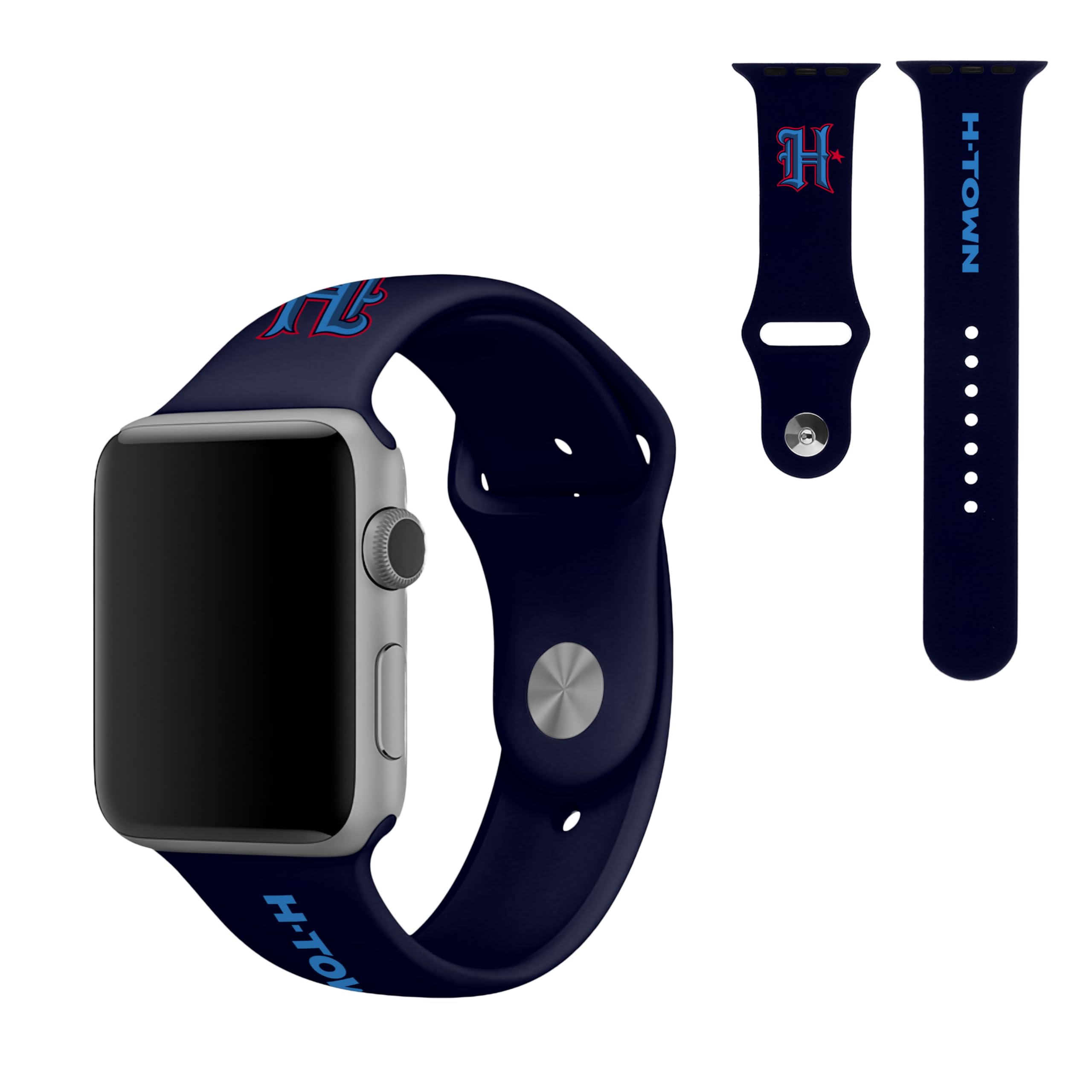 SOAR NFL 42mm Silicone Watch Band, Houston Texans