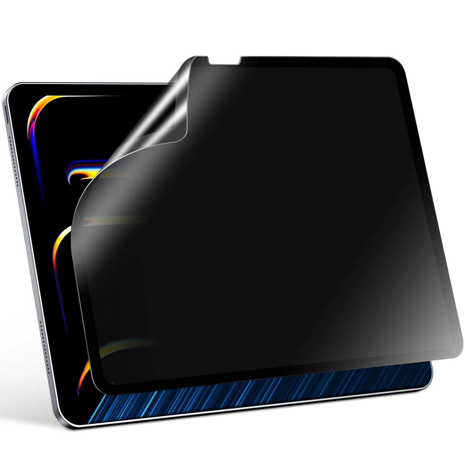 Pys Privacy Screen Protector For Ipad Pro 13 Inch M4 2024, Nano Detachable 30 Degree Privacy Filter, Reusable & Removable, Matte