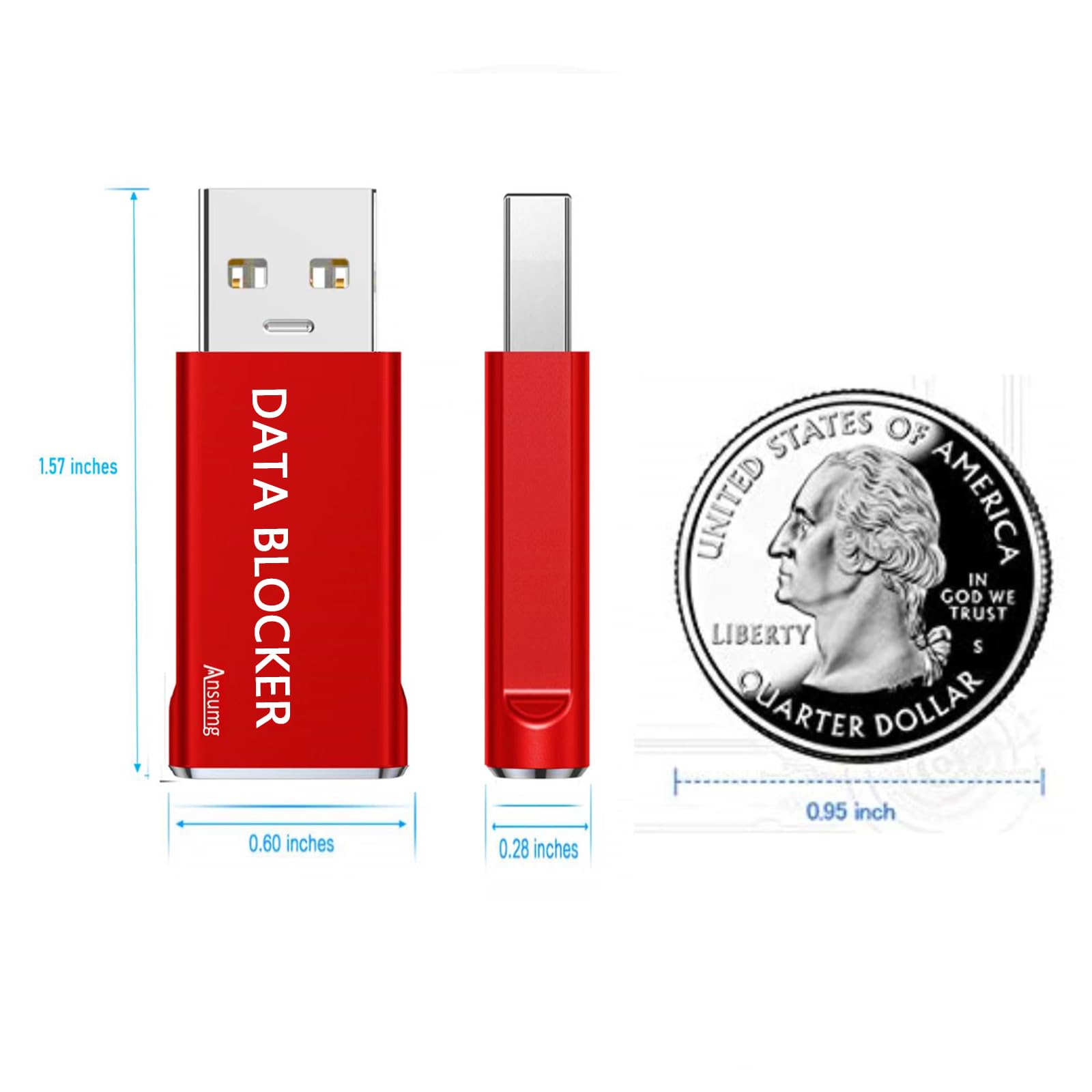 Usb Data Blocker  Protect Against Juice Jacking,Hack Proof 100% Guaranteed, Protection From Illegal Downloading, Any Other Usb D