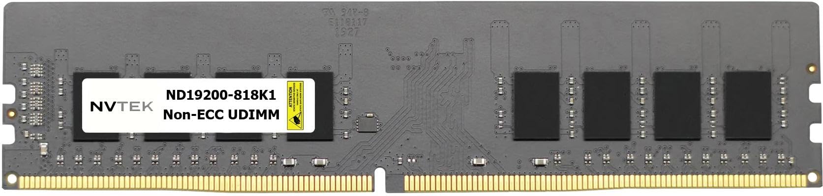 Nvtek 8Gb (1X8Gb) Ddr4 2400Mhz Pc4 19200 1Rx8 1.2V 288 Pin Non Ecc Unbuffered Udimm Desktop Pc Computer Memory