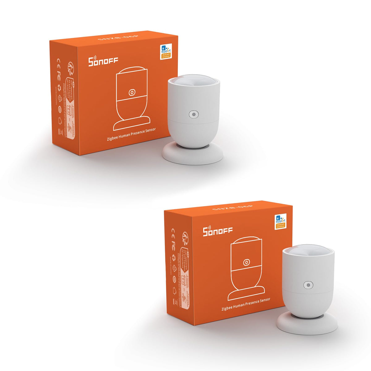 Sonoff Zigbee Human Presence Sensor, Snzb 06P Zigbee Smart Motion Detector With 5.8Ghz Cmwave Radar, Requires Zigbee Bridge (2 P