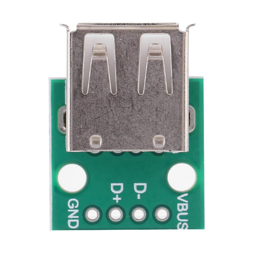 Usb Type A Female Socket Breakout Board 4 Pins 2.54Mm Pitch Adapter Usb To Dip Board For Diy Usb Power Supply, Breadboard Design