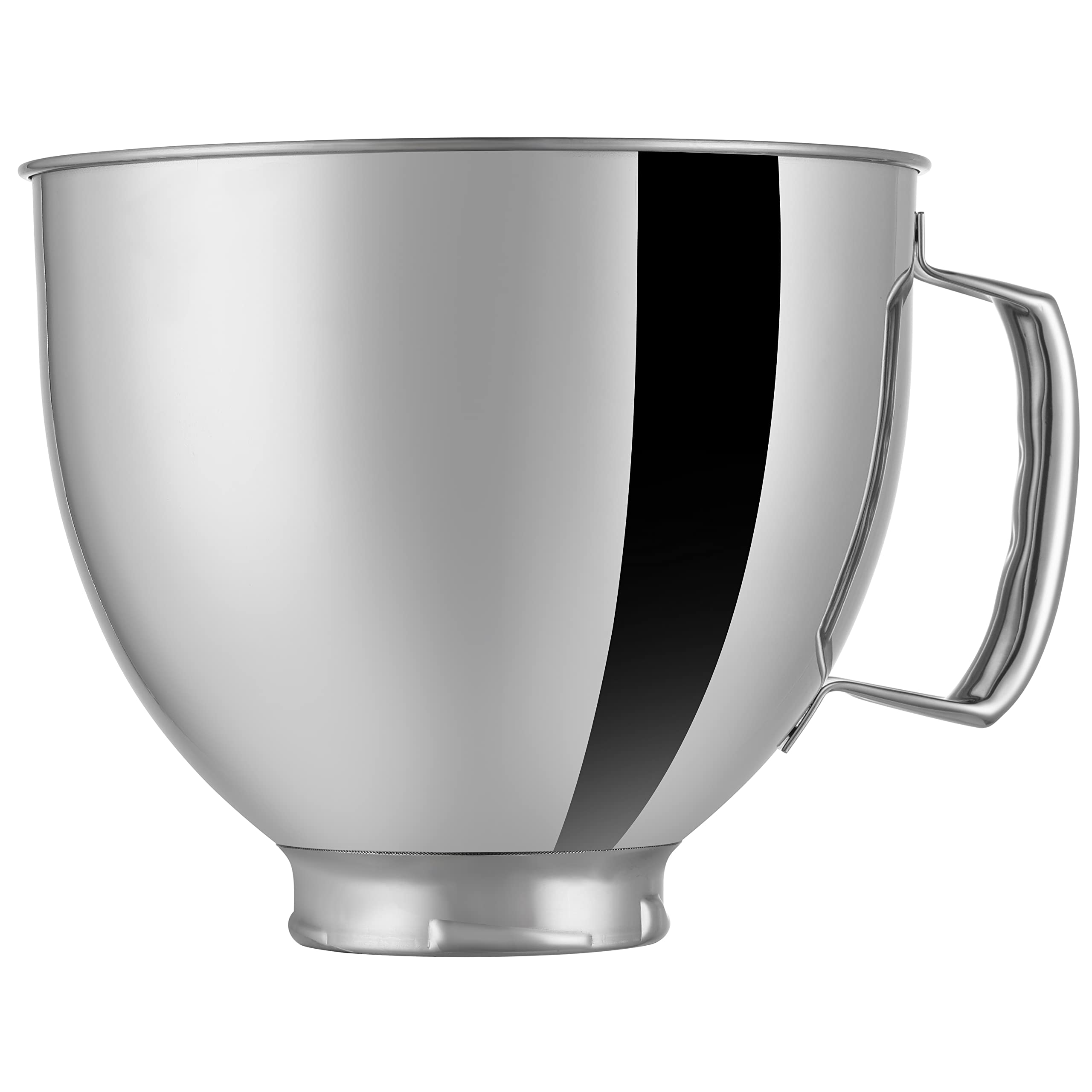 5 Qt Stainless Steel Mixer Bowl Compatible With Kitchenaid Tilt Head Stand Mixers 4.5 Quart (4.3 L) And 5 Quart (4.7 L) (Stainle