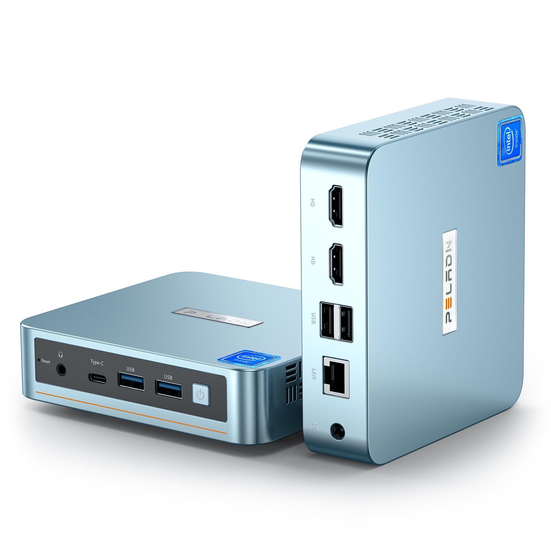 Peladn Mini Pc, Intel N100(Up To 3.4Ghz),16Gb Ddr4/512Gb Ssd,Type C/Dual Hd,Mini Desktop Computer,4K/60Hz Triple Display Usb3.0/
