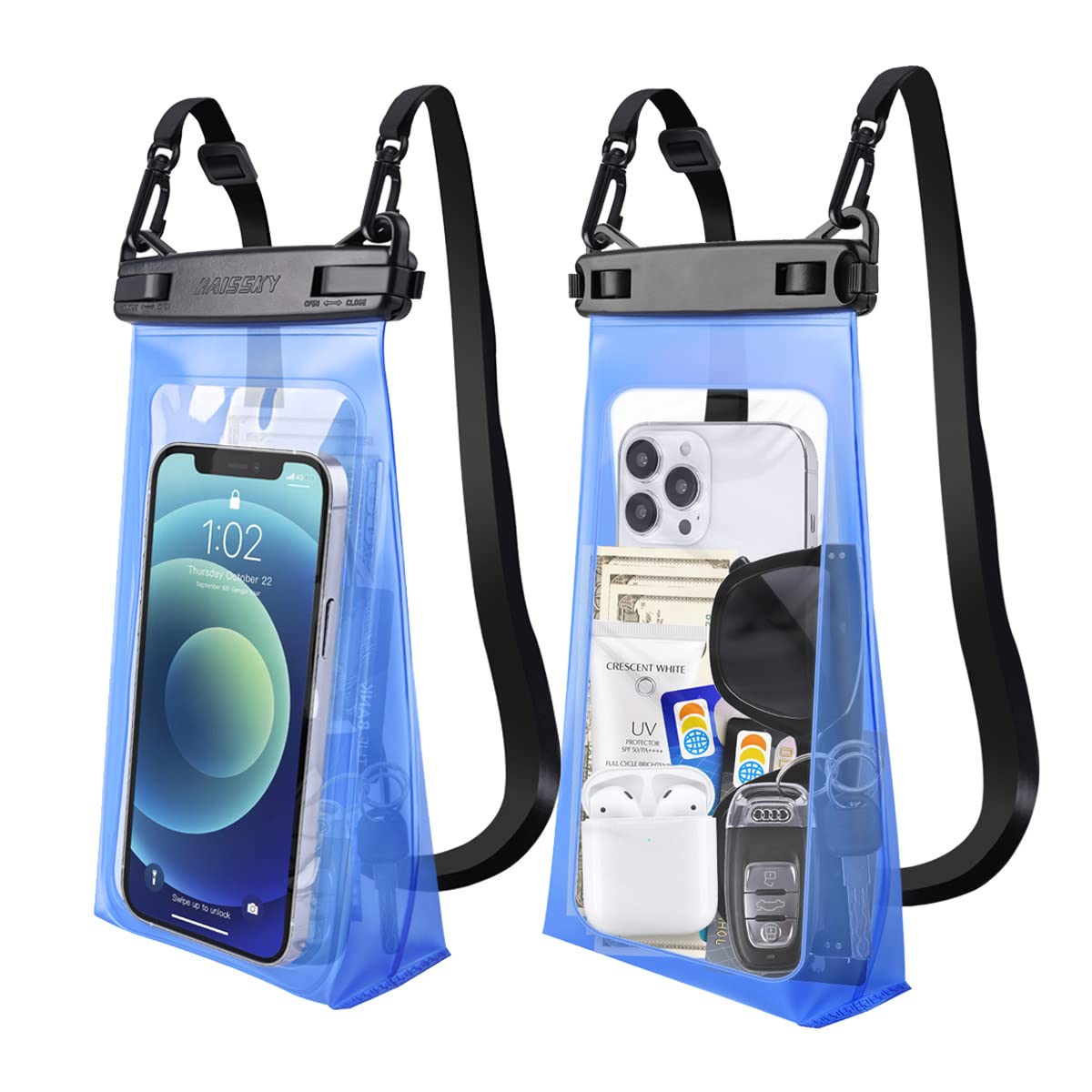 Large Capacity Waterproof Phone Pouch Floating, Waterproof Bag Case For Iphone 15 14 13 12 11 Pro Max X Xr 8 Plus Samsung Up To 