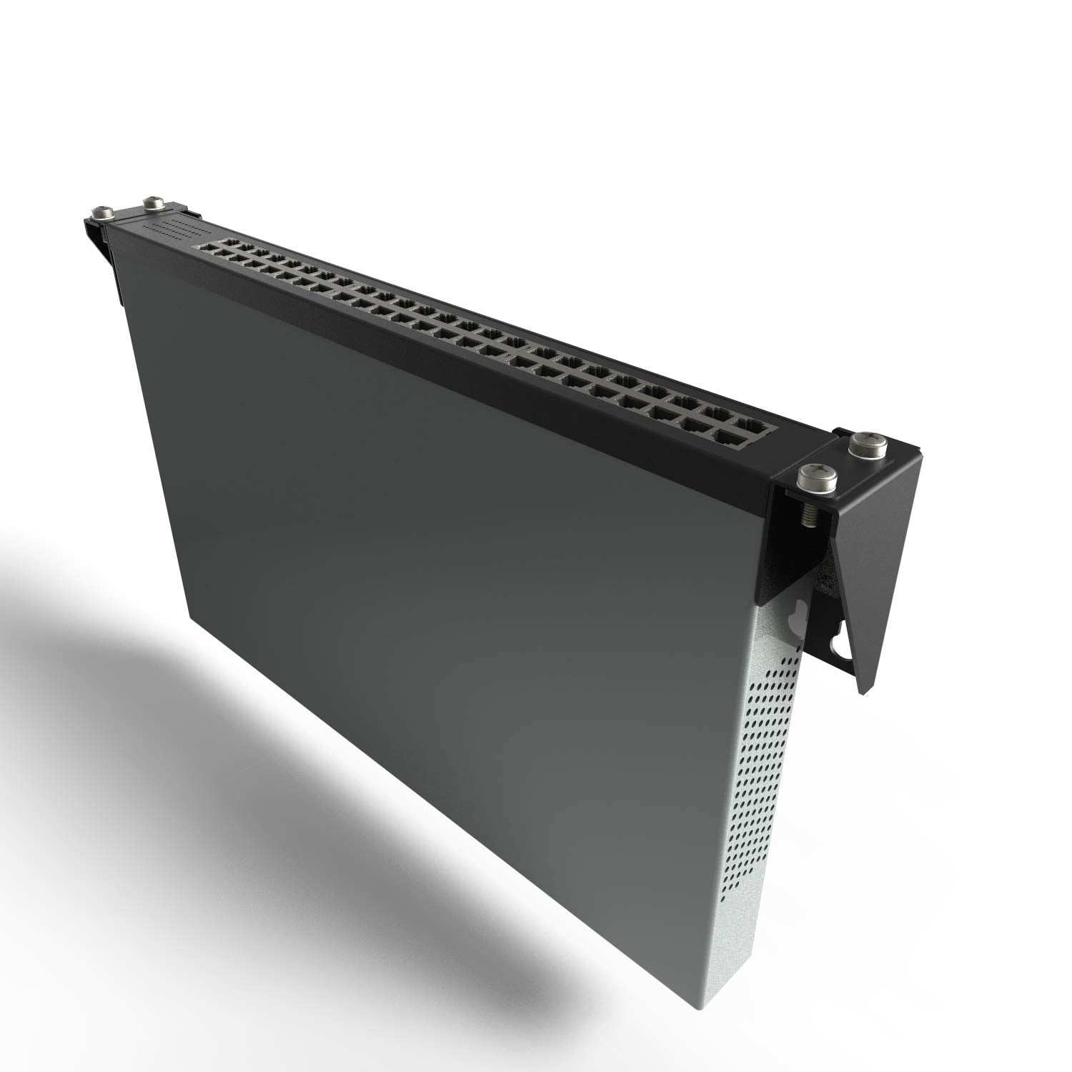 Mofangtech 1U Folding 19 Inches Cold Rolled Steel Wall Mountable Simple Vertical Rack And Networking Euipment Rack Including Hardware For Assembly(1U100