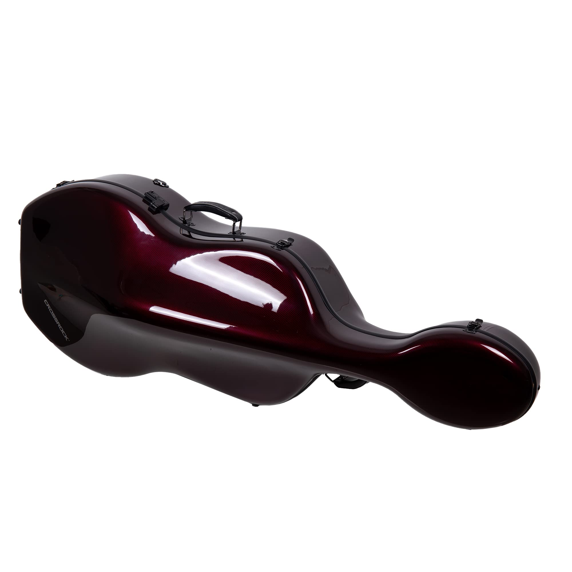 Crossrock Carbon Fiber Cello Case Lightweight As 7.5 Lb, Fit For 4/4 Full Size Cello, Red(Crf3000Cefrd)