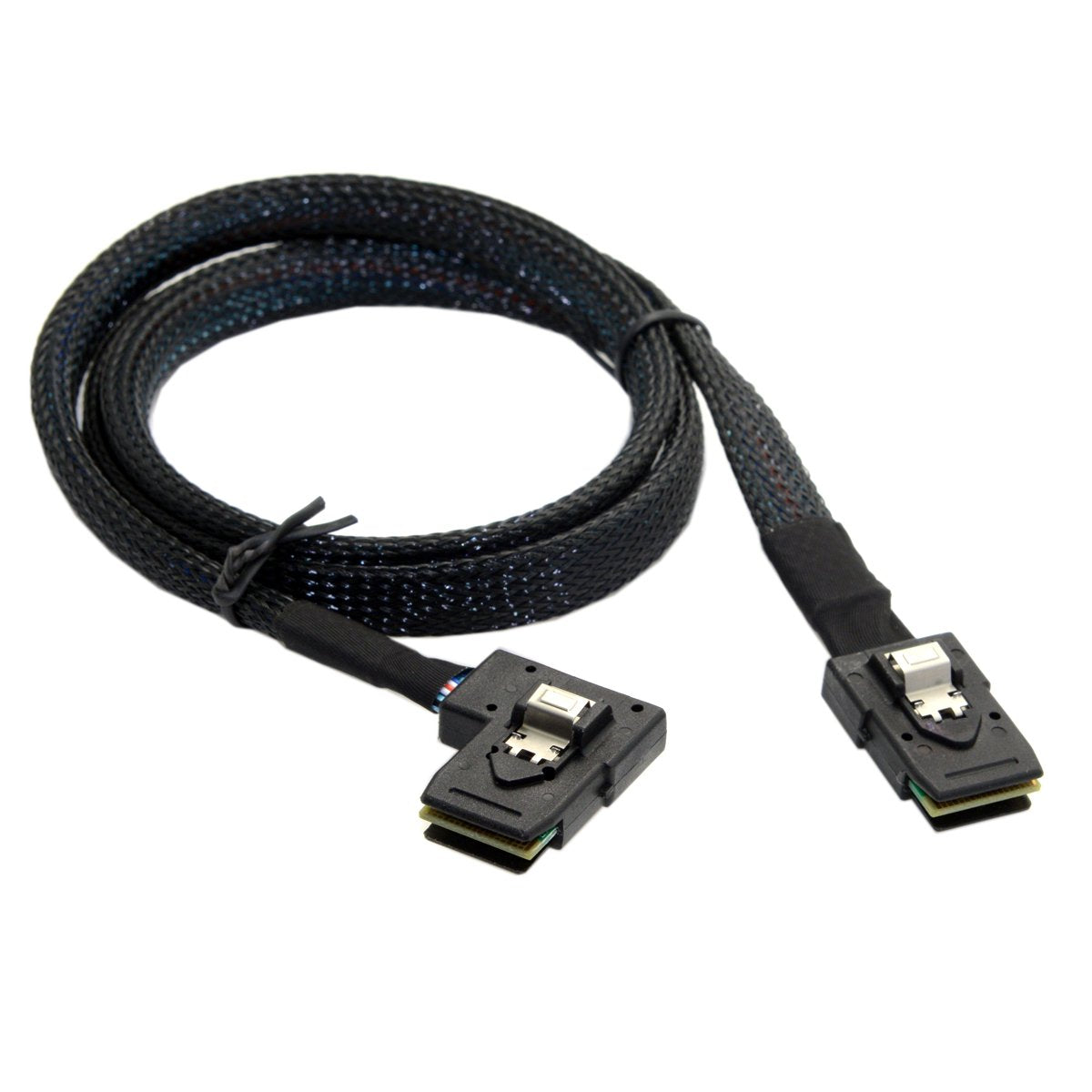 Chenyang Cy 80Cm Ultra Slim Flat Left Angled 90 Degree Mini Sas 36Pin Sff 8087 To 8087 Data Raid Cable