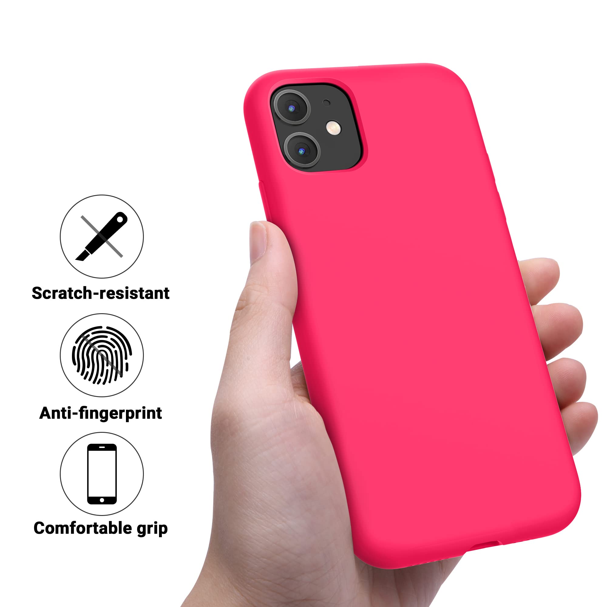 Otofly Soft Silicone Designed For Iphone 11 Cases,[Military Grade Drop Protection] [Anti Scratch Microfiber Lining] Shockproof P