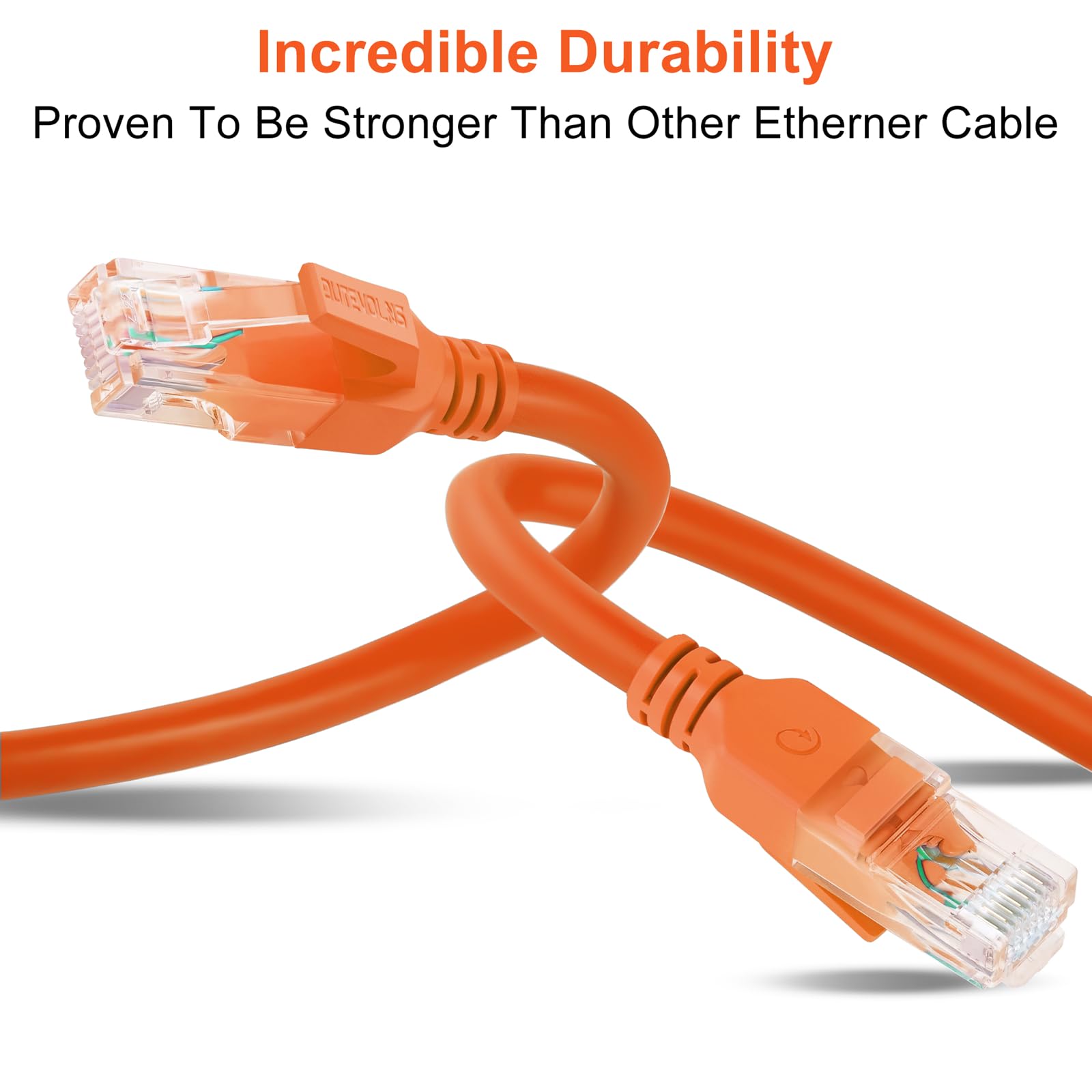 Dutevolns Ligiud Silicone Cat 6 Ethernet Cable 6.6 Feet, Ultra Flexible Cat 6A Rj45 Cable, Soft Gigabit Lan Cord For Mac, Pc, Ro