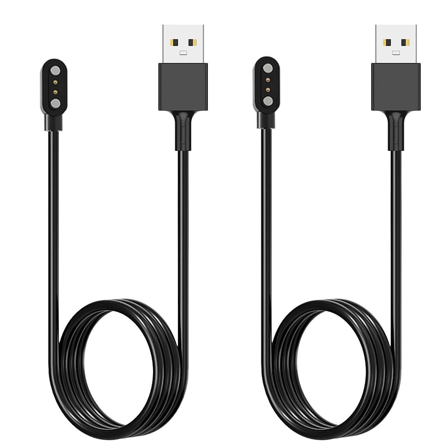 Acediar [2-Pack] 3.3Ft Smart Watch Charger Magnetic Usb Charging Cable For Letsfit Willful Yamay Sw023 Id205L Sw021 Id205U Id205