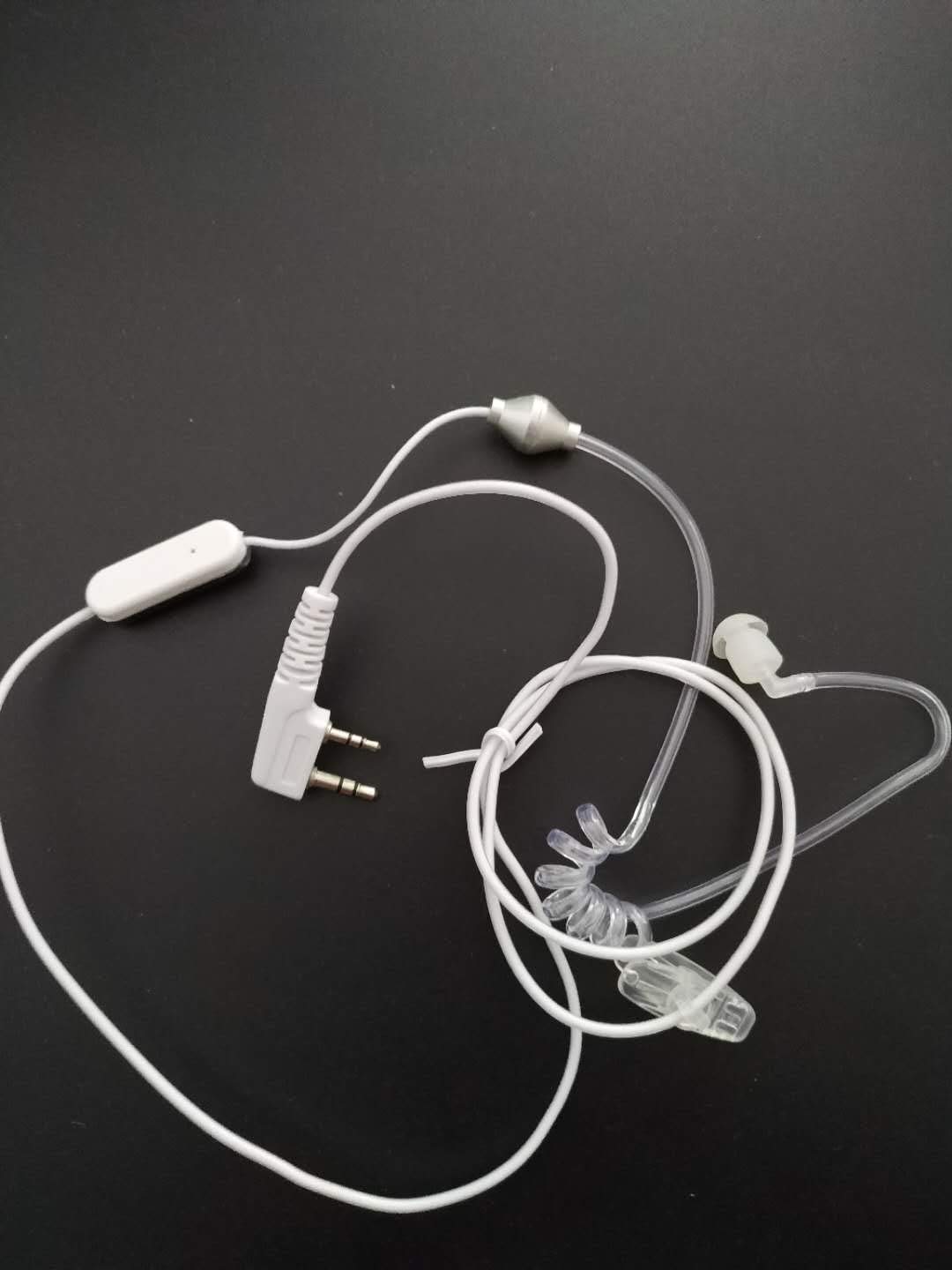 Bftech 2 Pin White Air Acoustic Tube Radio Headset Earpiece For Kenwood Puxing Baofeng Uv 5R 888S 2 Way Radio