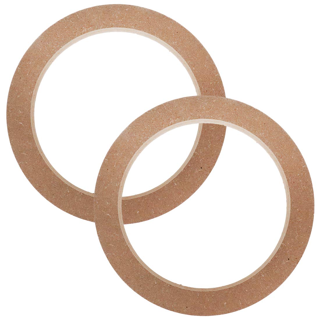 Autut 2 Pcs 6.5In Universal Wooden Mdf Speaker Spacer Ring