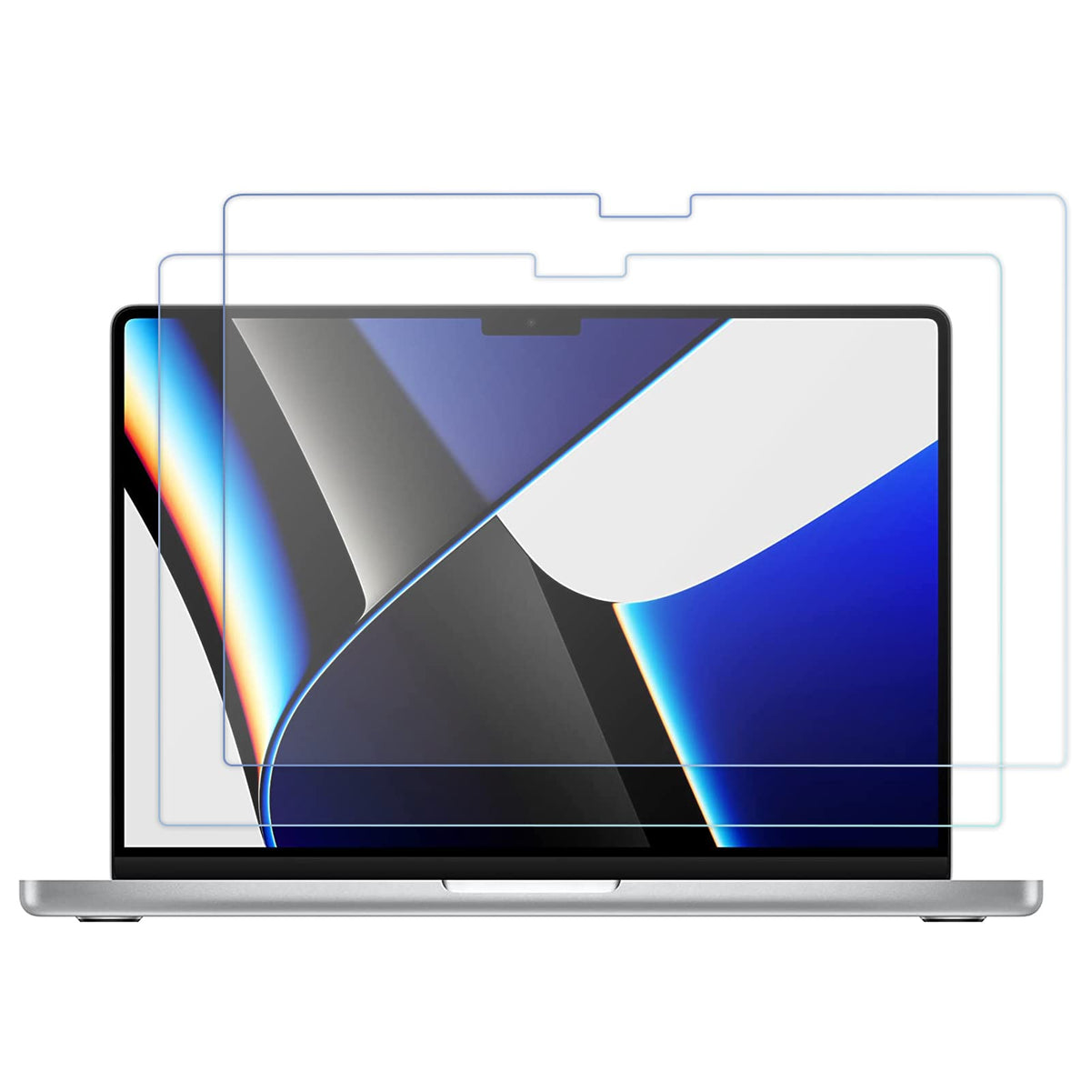 Procase 2 Pack Screen Protectors For Macbook Pro 14 2023 A2779/2021 A2442, Tempered Glass Film Guard For 14 Inch Macbook M2 Pro