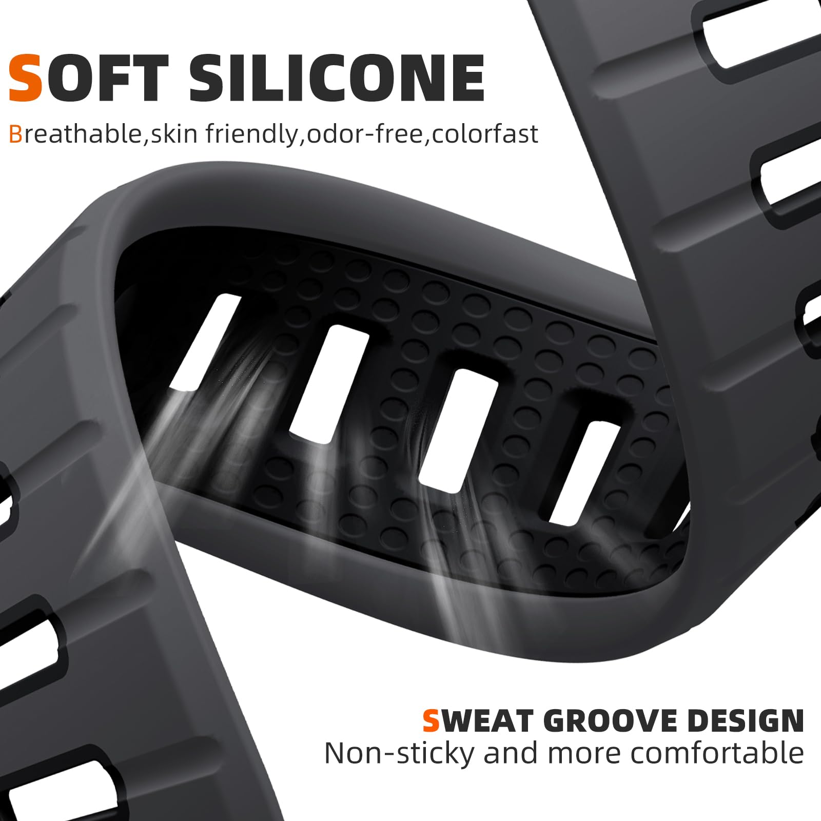 Odbeai Sport Band Compatible With Apple Watch Ultra 2/Ultra Band,Compatible With Apple Watch Bands For Men 49Mm 46Mm 45Mm 44Mm 4