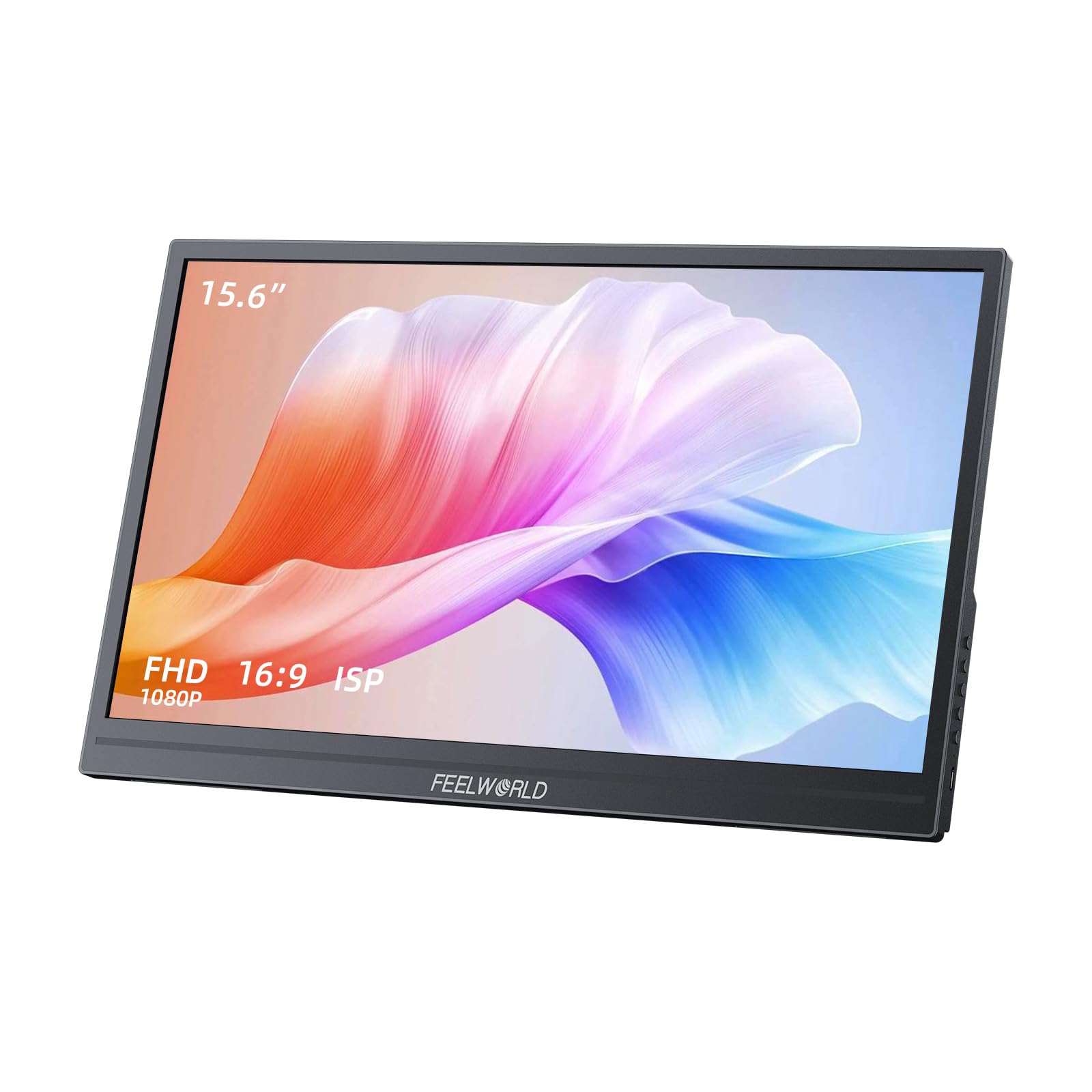 FEELWORLD DH156 15.6inch Portable Monitor 1080p FHD USB-C HDMI Computer Display Gaming Monitor Dual Speaker Plug&Play for Laptop