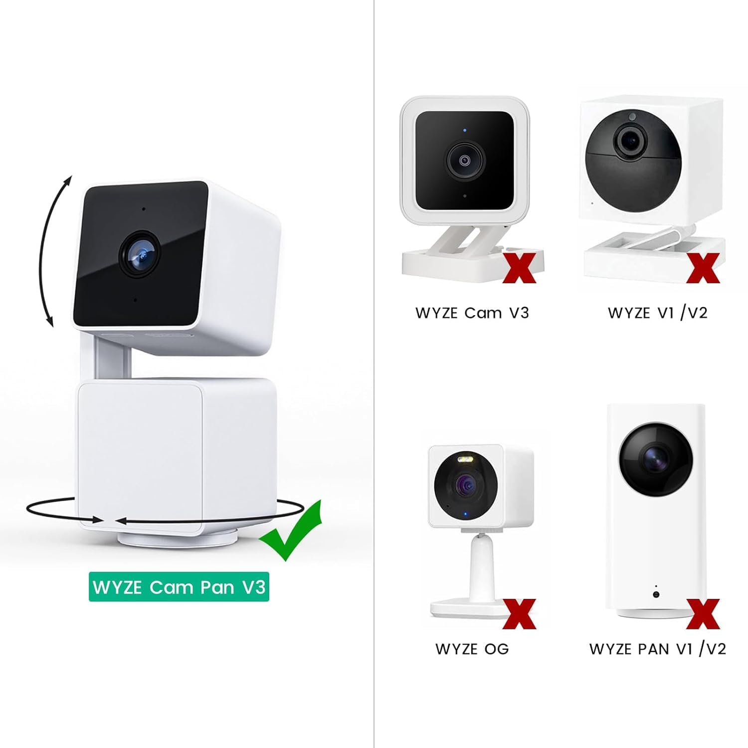 Yeaoi 3 Pack 10 Ft Cable For Wyze Cam Pan V3 Camera, Outdoor Power Adapter, 90 Degree Micro Usb Cord, White