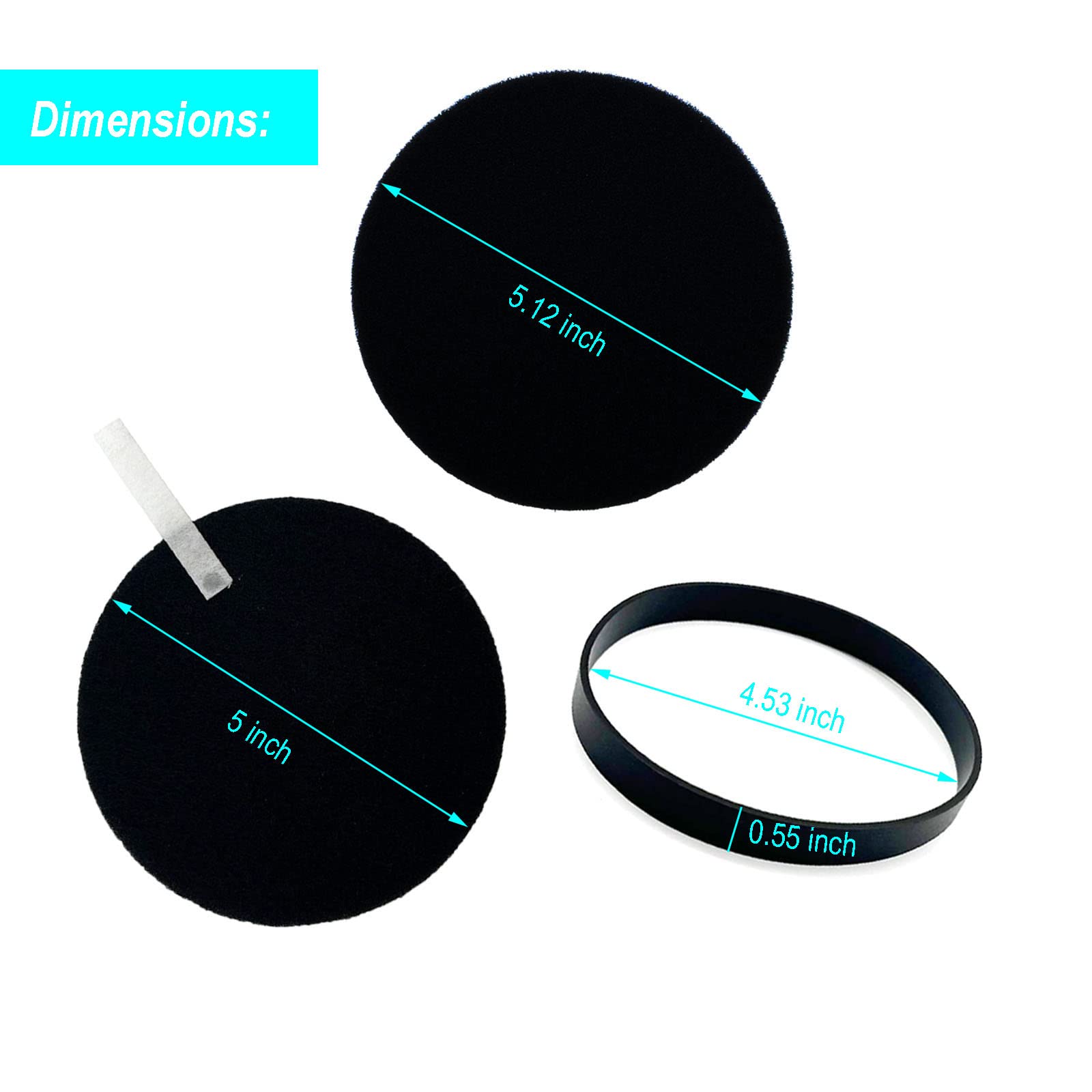 Replacement Parts Compatible With Bissell Cleanview Swivel Pet Crosswave 2252 2486 2488 2489 2253 2254 2258 Vacuum Cleaner 1 Bru