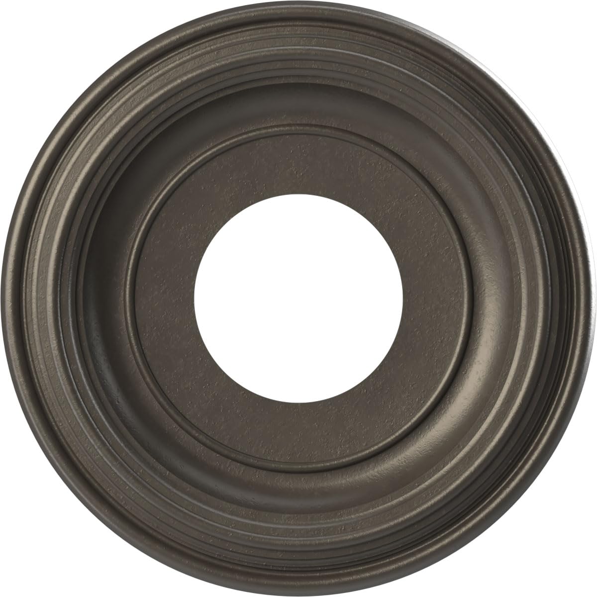 10OD x 3 1/2ID x 1 1/8P Traditional Thermoformed PVC Ceiling Medallion (Fits Canopies up to 5 1/2), Universal Aged Metallic Weat