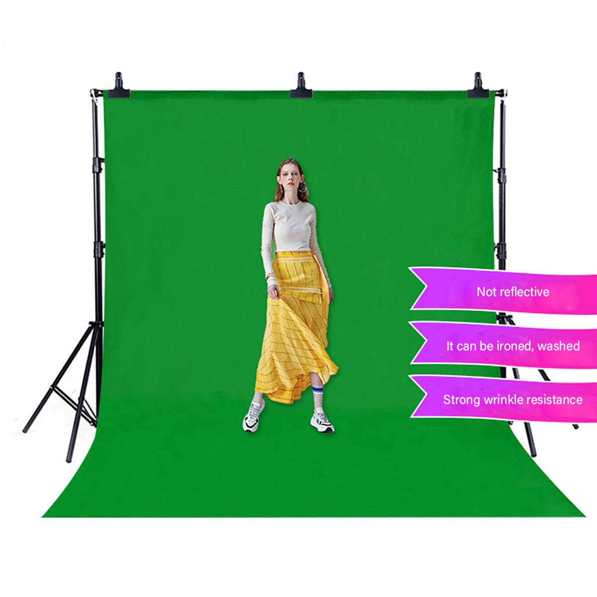 Hmtfoto Background Green Screen Photo Backdrop Chromakey Muslin Portrait Background Screen For Photo Video Studio Photography Ba