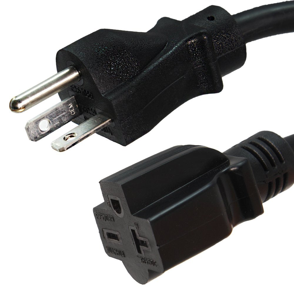 Nema 6 20 Extension Power Cord   15 Foot, 20A/250V, 12/3 Sjt   Iron Box Part # Ibx 6153 15 (15 Ft, Molded)