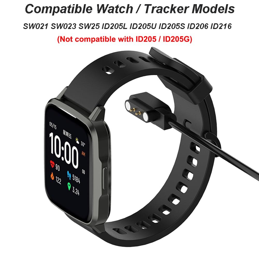 Charger For Veryfit Smart Watch - Idw26, Idw25, Idw23, Idw21, Idw19, Idw17, Idw16, Idw15, Idw13, Id205L, Id206 - Magnetic Chargi