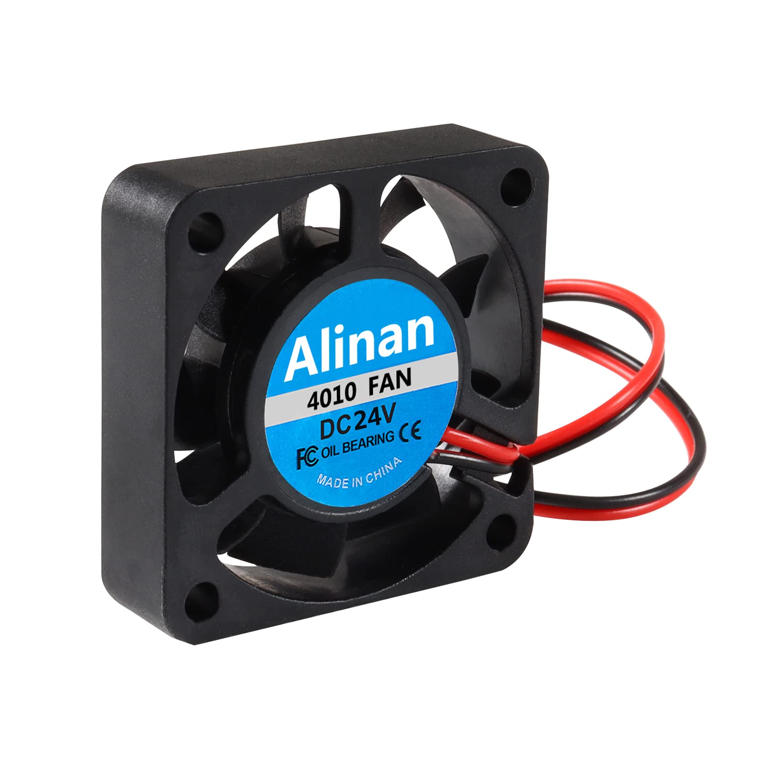 Alinan 6Pcs 4010 24V Sleeve Bearing Brushless Cooling Fan 40 * 40 * 10Mm With 2Pin Terninal 3D Printer Cooling Fan Computer Fan
