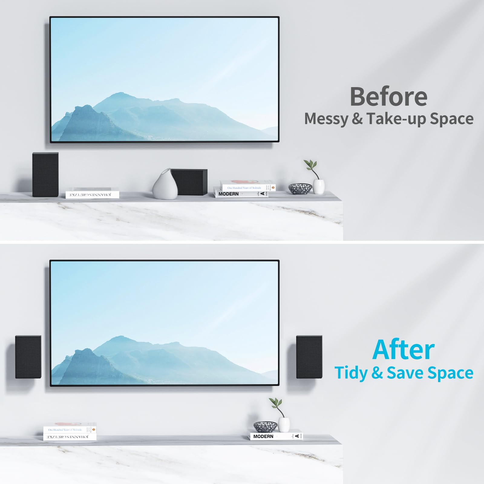 Pair Of Speaker Wall Mount For Samsung Speaker Mount With Speaker Wire Surround Sound Speaker Mount Brackets For Samsung Rear Sp