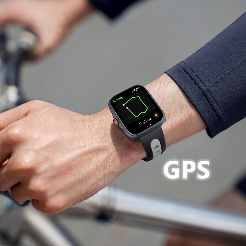 Rainbuvvy Smart Watch Built-In Gps 1.78'' Amoled Hd Display Smartwatch Bluetooth Call & Receive Text & Sleep Tracker Waterproof