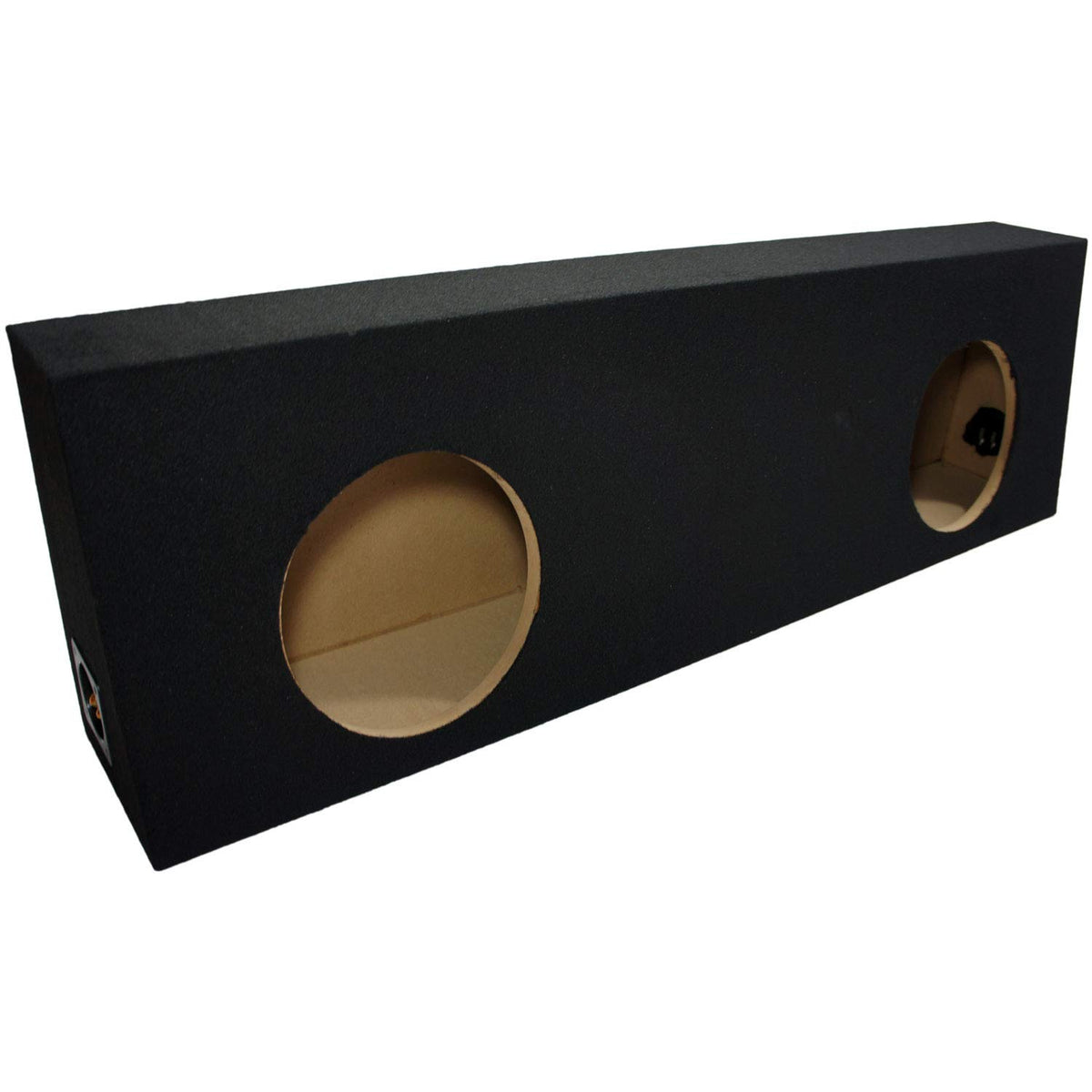American Sound Connection Dual 10'' Subwoofer Regular Standard Cab Truck Sub Box Enclosure 5/8'' Mdf   Black