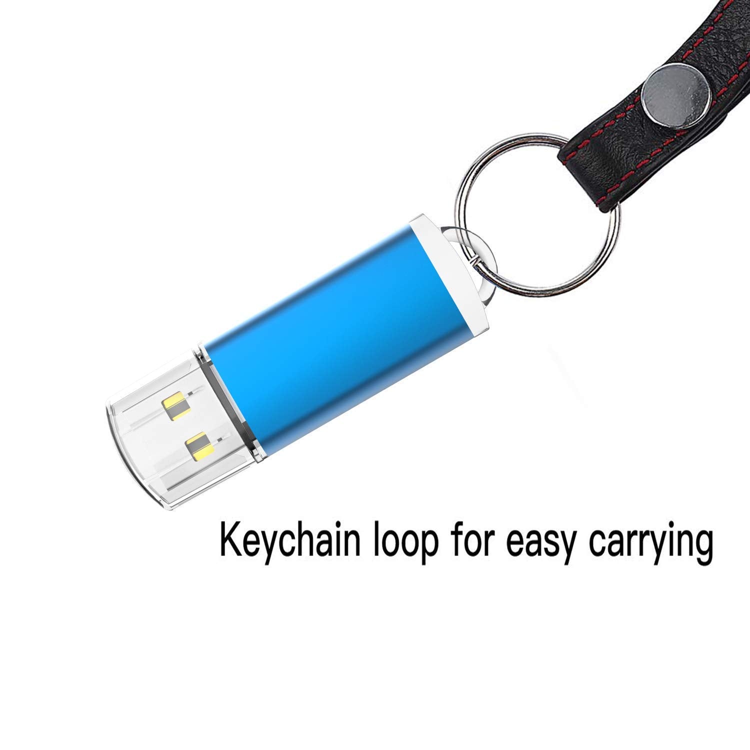 8Gb Usb Flash Drive 10 Pack K&Zz Usb 2.0 Thumb Drive 8 Gb Memory Stick Gig Sticks Data Drive Flash Stick U Disk With Led Indicator (5 Mixed Colors: Blue Green Pink Orange Purple)