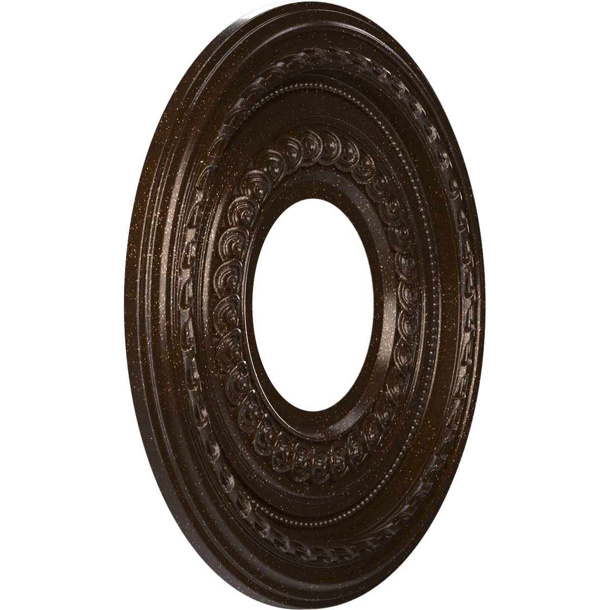 Ekena Millwork Cmp10Coamb Cole Thermoformed Pvc Ceiling Medallion (Fits Canopies Up To 4 1/4''), 10''Od X 3 1/2''Id X 3/4''P, Te