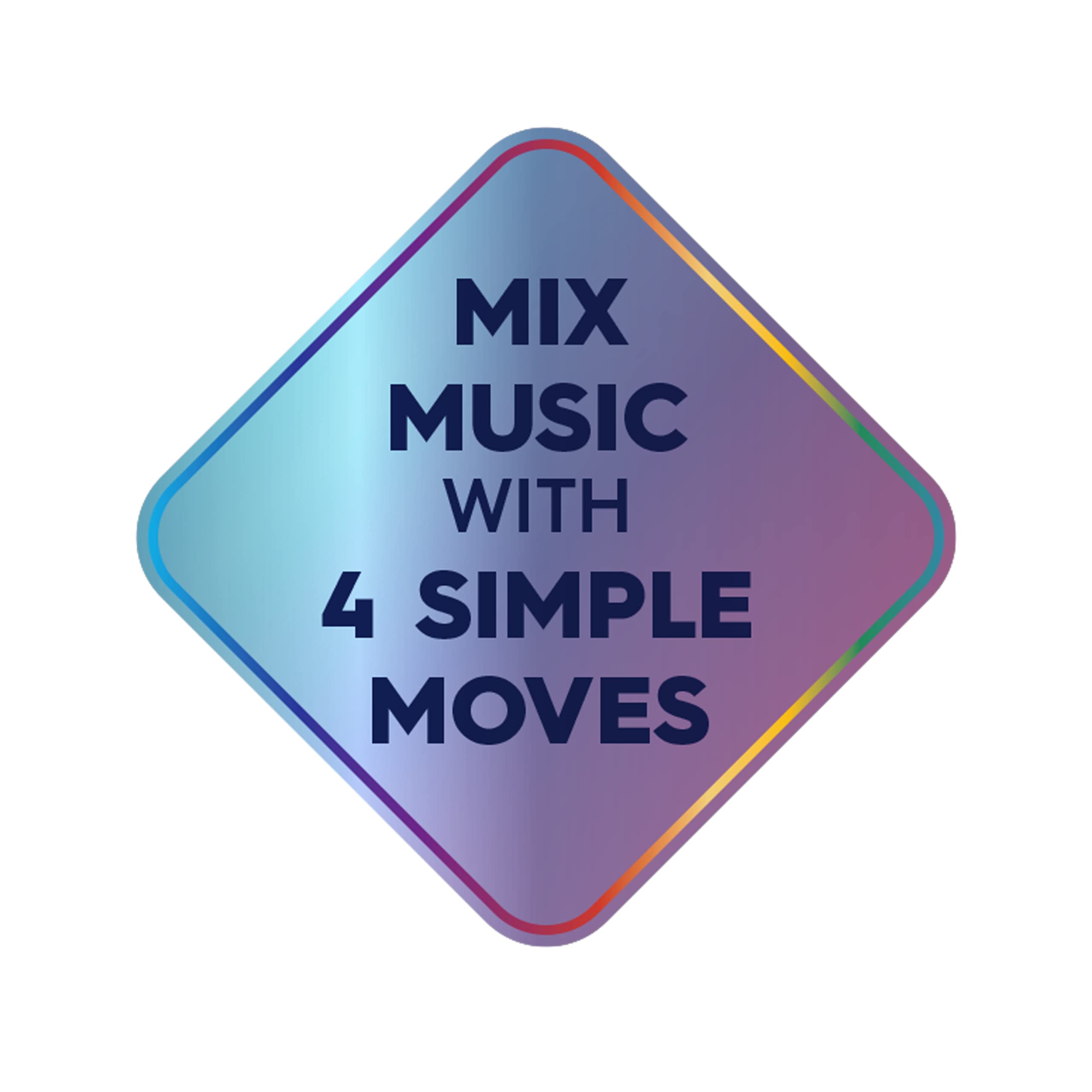 Rukus Just Play Rukusfx Motion Controlled Music Mixer, Lights And Sounds Music, With Bonus Skin, Multicolor