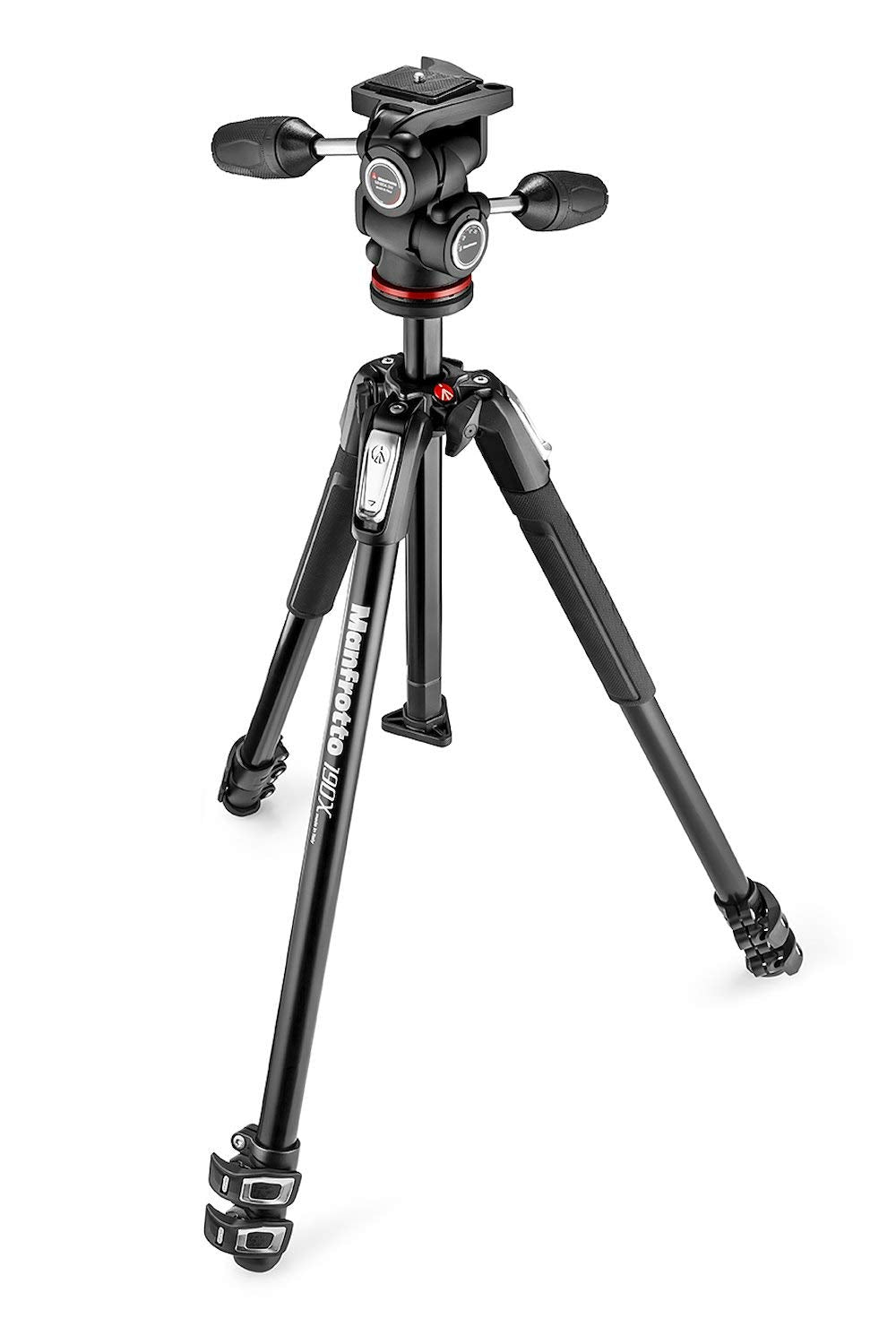 Manfrotto 190X 3 Section Aluminum Tripod With 804 Mk Ii 3 Way Pan/Tilt Head